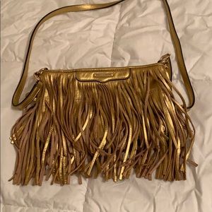 Rebecca Minkoff gold fringe bag